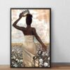 Black Girl Canvas Wall Art CA297