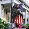 Black Labrador The Thin Blue Line America US House Flag Garden Flag FG341