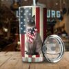 Siamese Cat American Flag 20oz 30oz Travel Tumbler TB1035
