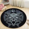 The Wolf Round Carpet Rug - Round Rugs RG705