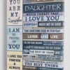 To My Daughter I Love You Canvas Wall Art CA275