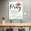 Pray Faith In God Canvas Wall Art CA210