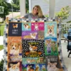 Cute Corgi Dog Quilt BS2011