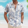Summer Vaccation Beach Hawaiian Shirt Dog Palm