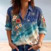 Linen Shirt Summer Vintage Beach
